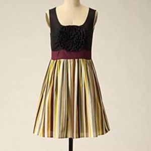 Burlapp Sleeveless Striped Dress